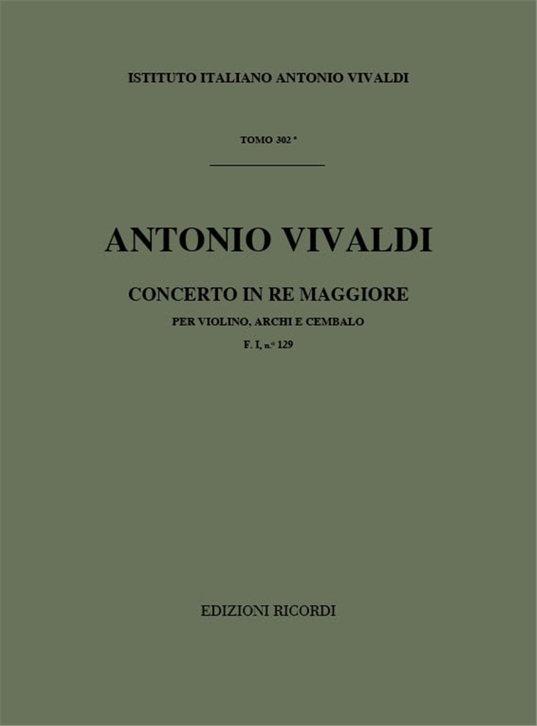 Concerti Per Vl., Archi E B.C.: In Re Rv 226